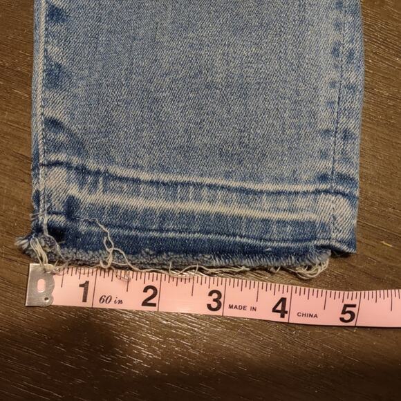 Mother Undone Hem Looker Jeans Crop in Cliffhanger Size 26 - Picture 13 of 16